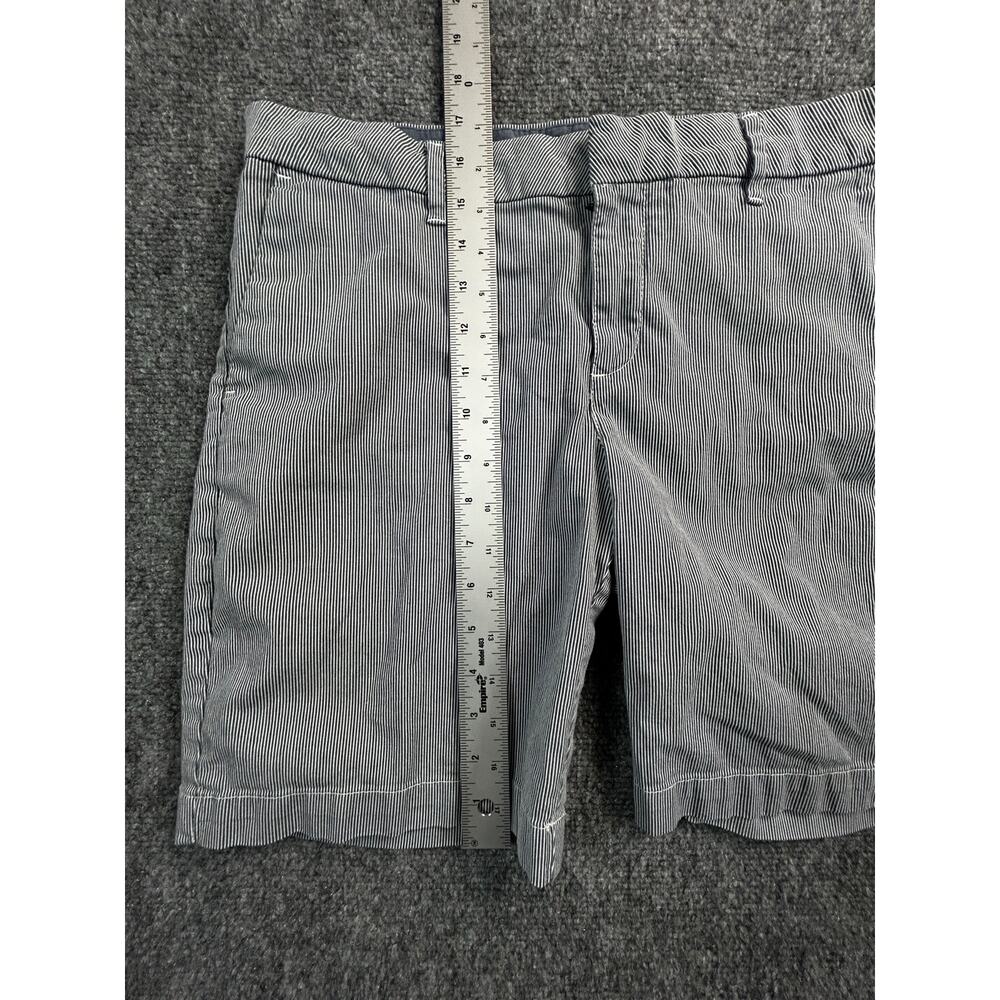 Tommy Hilfiger Women's Seersucker Stripe Chino Shorts Size 6 Blue White - Picture 6 of 6